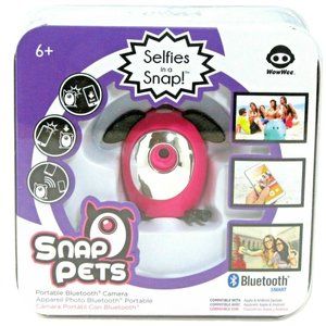 Snap Pets Selfies in a Snap Portable Bluetooth Camera WowWee Pink Rabbit